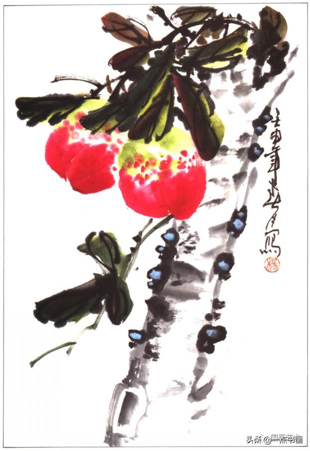 写意蔬果番茄的画法，写意蔬果画法步骤示范