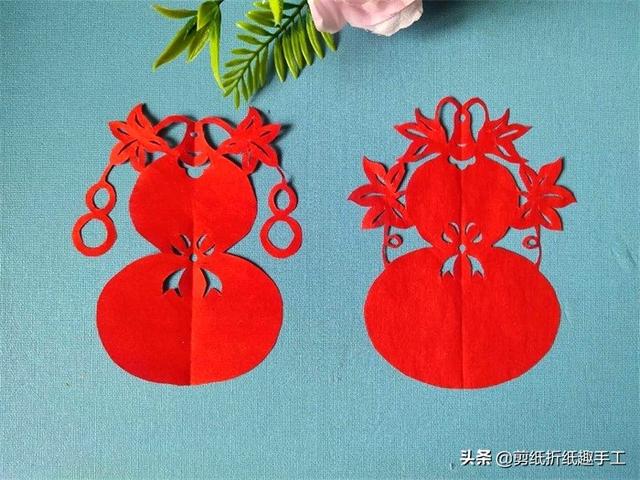 葫芦的剪法大全，葫芦剪纸怎么剪教程（剪纸手工教程剪个宝葫芦）