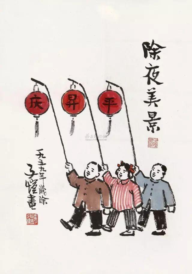 丰子恺漫画全集，丰子恺最著名的十幅漫画图（丰子恺100幅漫画处处是真）