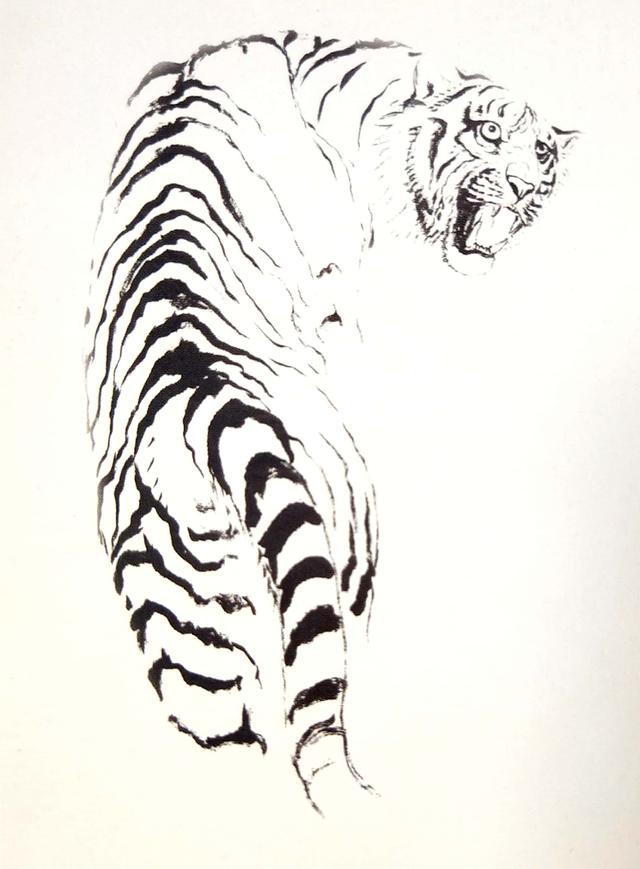 画虎怎么画才好，老虎画法-陈家明画虎