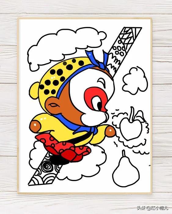 孙悟空大闹天宫幼儿园绘画，李翔绘画《闹天宫》连环画全图欣赏
