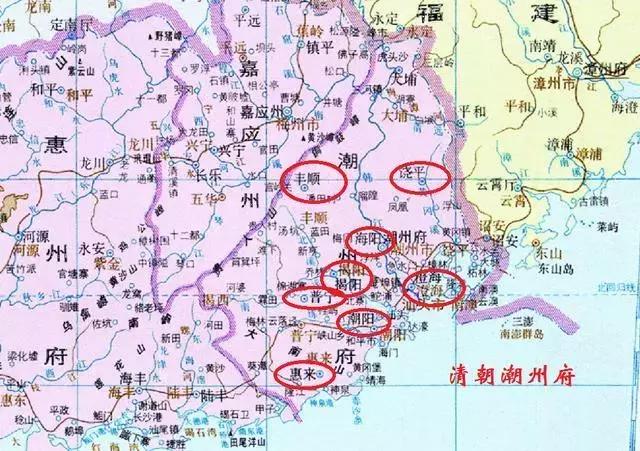 潮州有哪些市区县，划分为四个地区的潮州