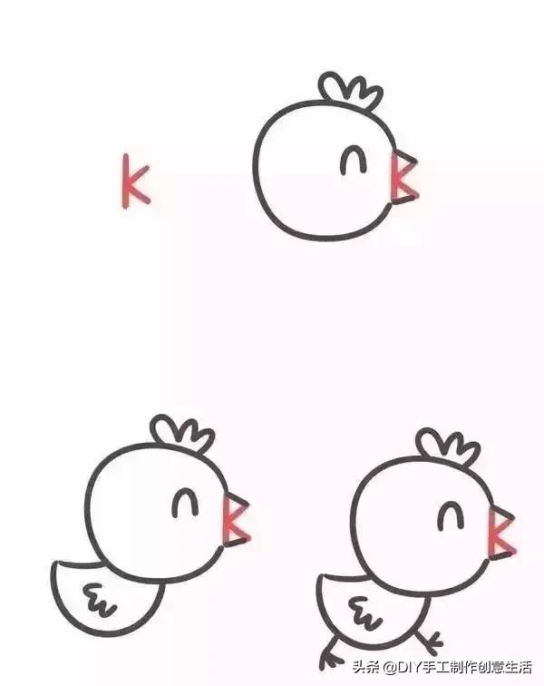 数字动物简笔画，数字小动物简笔画简单又漂亮（用数字1到6画各种小动物）