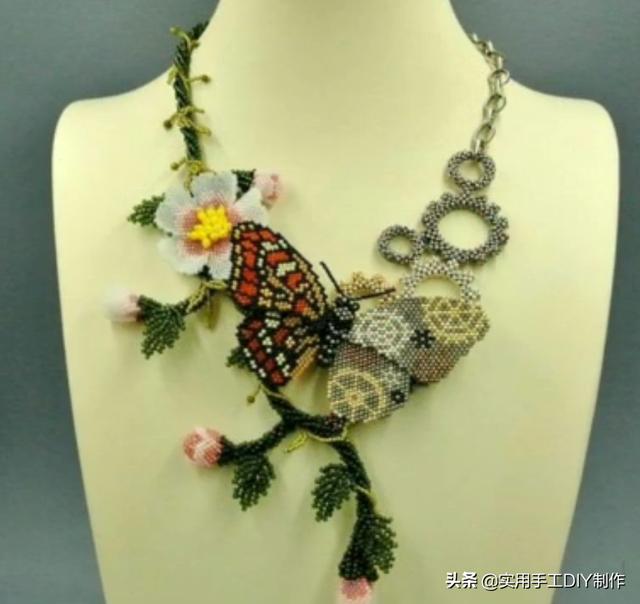 40款时尚的串珠项链，圆珠串珠项链教程大全