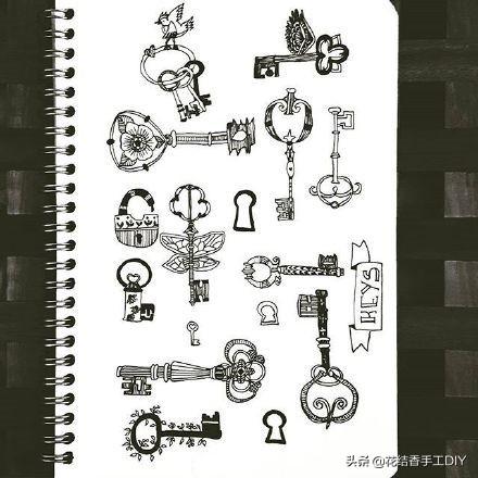 如何画最简单的手帐，00多种手帐简笔画