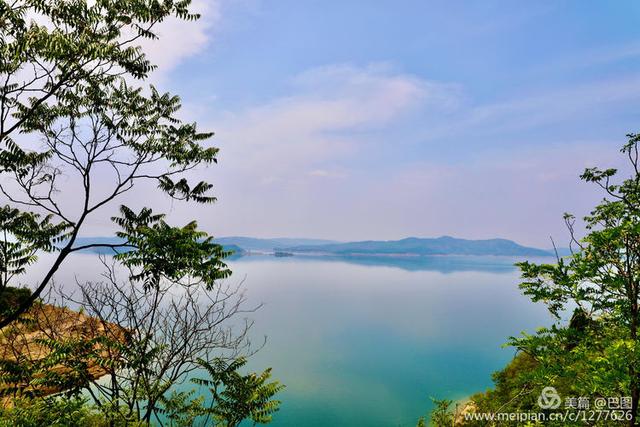 李庄黄河大堤风景区，黄河边青山绿水