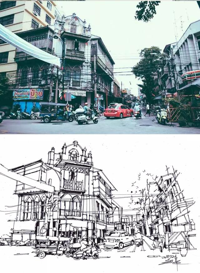 马克笔画画大师作品，他用马克笔画出了不一样的重庆