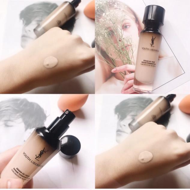 兰蔻菁纯和阿玛尼蓝标粉底液对比，附保姆级正确上妆手法