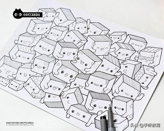 可爱的小精灵画法简笔画，一组超可爱小精灵简笔画