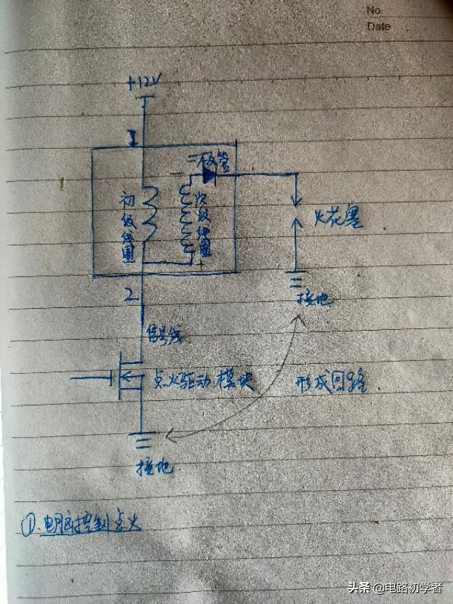 三线脉冲点火器接线图，两线点火线圈工作原理