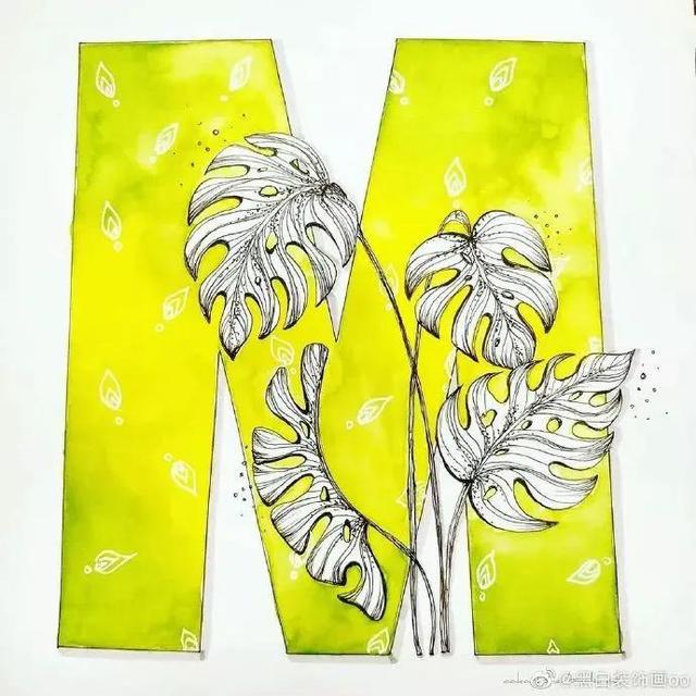 好看的英文字母设计，好看的英文手绘设计（英文字母设计！插画风）