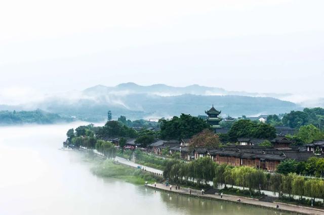 阆中古城景点地图高清版大图，初识中国风水宝地阆中古城