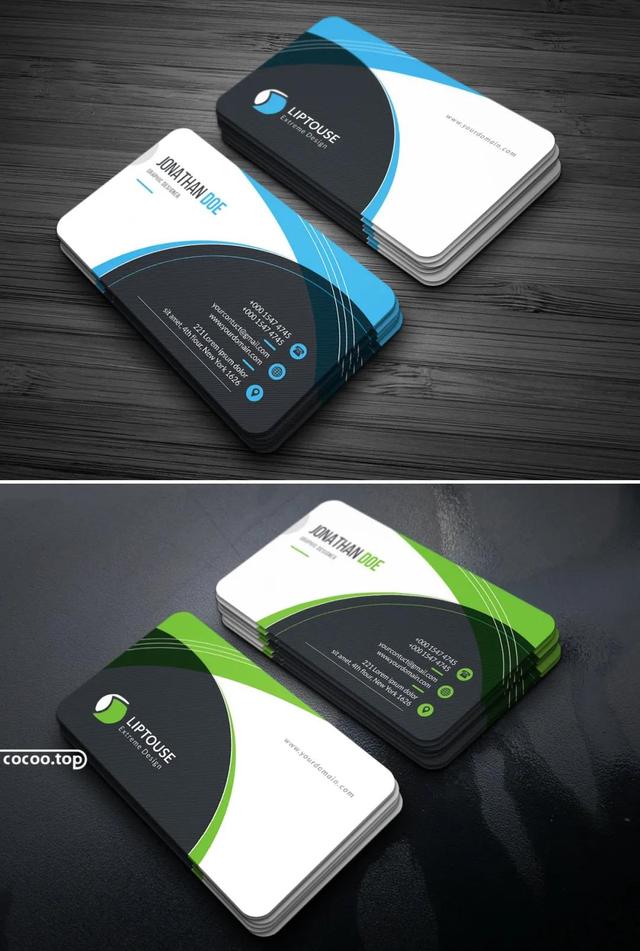 名片排版设计高级，被我挖到这么高级的名片设计