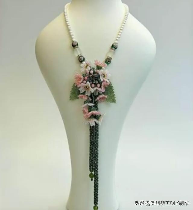 40款时尚的串珠项链，圆珠串珠项链教程大全