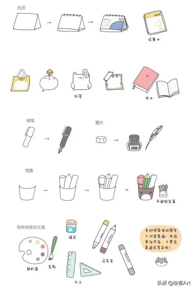 手抄报装饰物简笔画 可爱装饰物简笔画大全