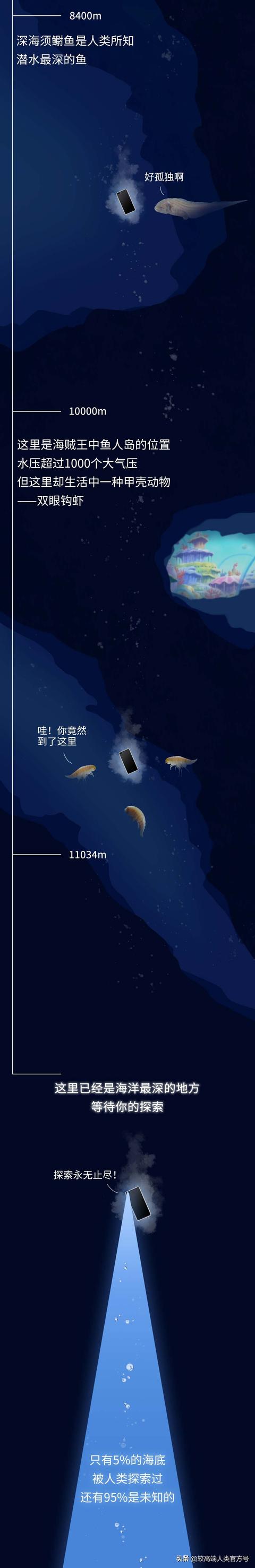 深海探秘16种奇特生物你见过几种，潜入海底一万米