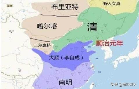 清朝从诞生到灭亡的地图，美丽的1820年大清朝地图