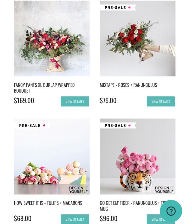 互联网花店的市场分析，3家外国线上花店