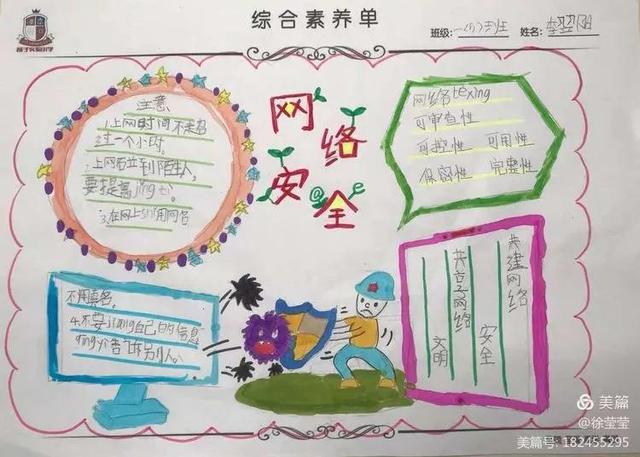 网络安全手抄报简单漂亮，又简单又漂亮的网络安全手抄报