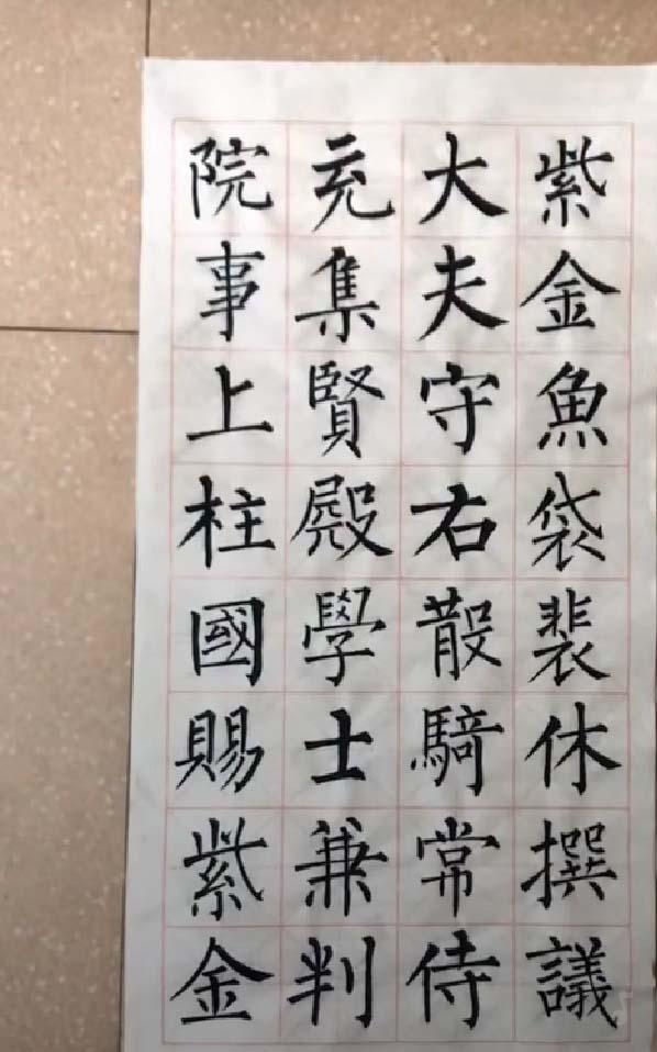 当今柳楷第一人，他是一位将柳楷写到极致的7岁孩子