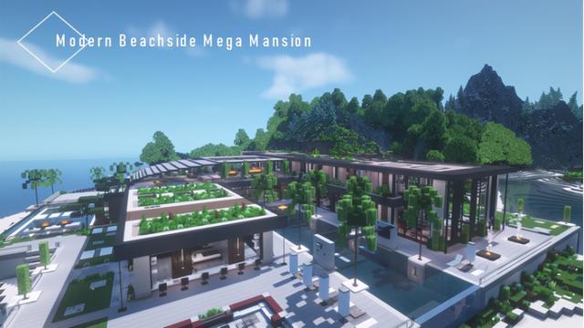 我的世界海景别墅，花式炫富我的世界毫不费力坐拥海景房（我的世界最美的海景房）