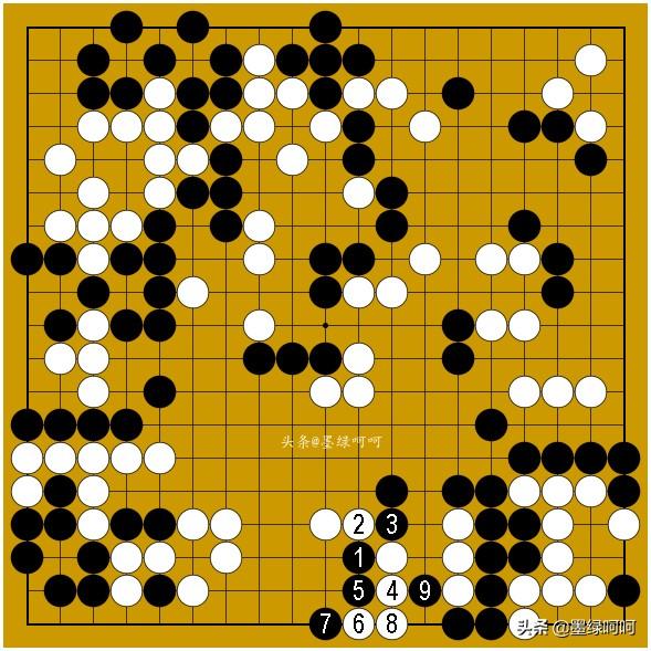 围棋开局规则图解，围棋实战包干制规则下