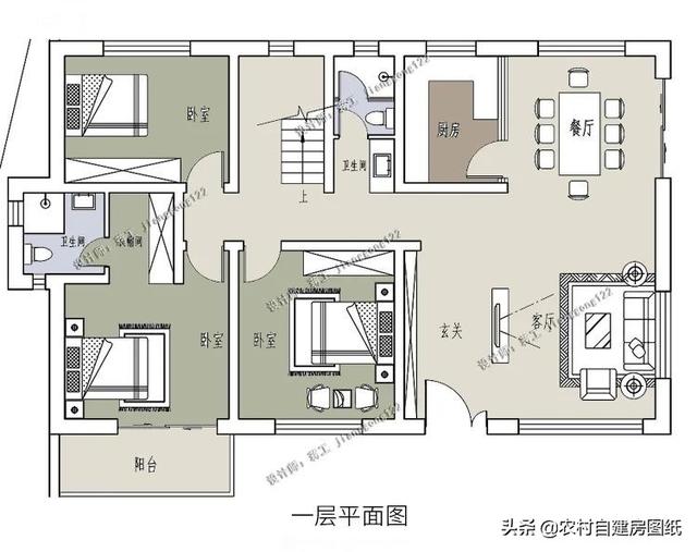 现代风二层小别墅新款农村，5款二层农村别墅