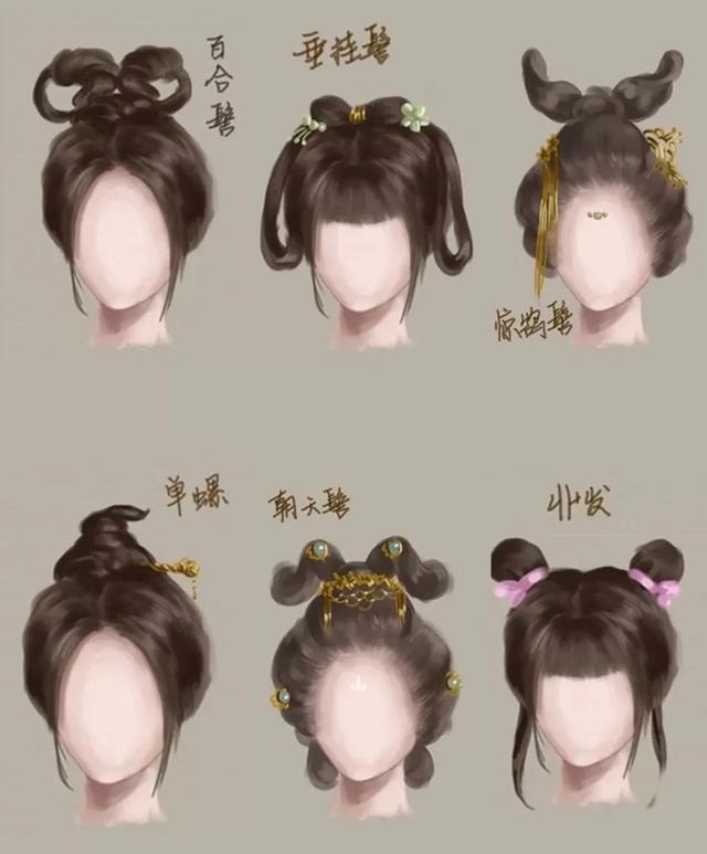 古代发型随意又好看，小说词汇积累第4天——古装女子发型
