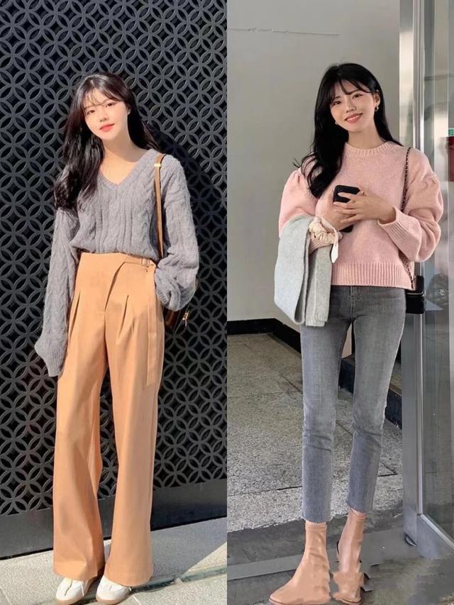 套头长款毛衣怎么搭配才好看，基础款毛衣也吸睛