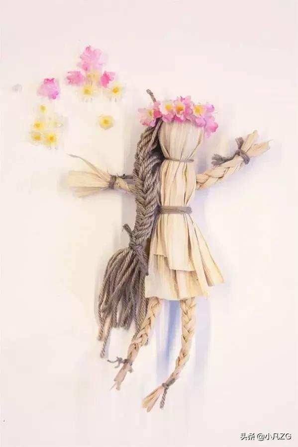 玉米皮制作手工作品，玉米皮的11种超燃手工创意