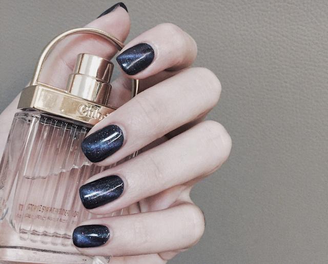 自然的猫眼美甲，超闪的猫眼美甲，美爆了！