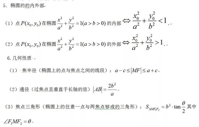 高中数学必考重点，高中数学双曲线准线知识点大全