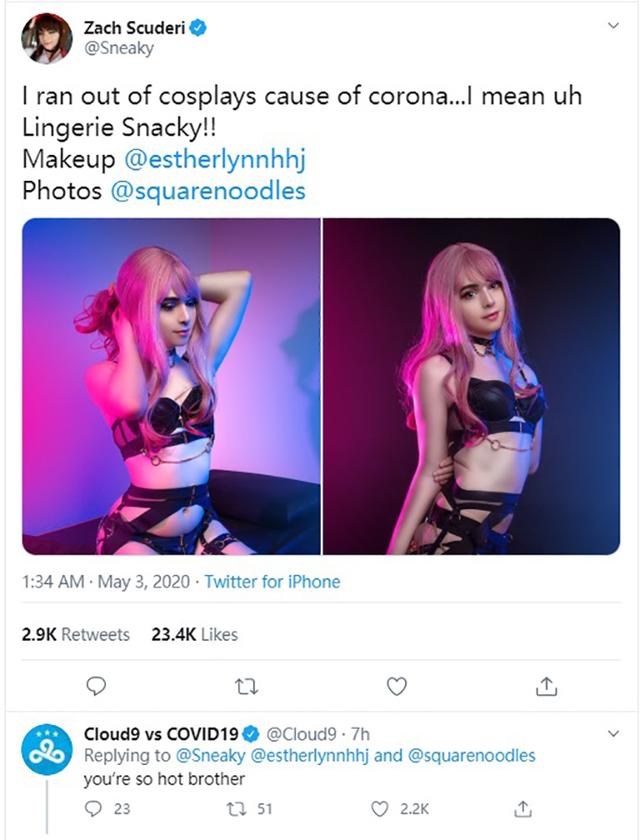 女装大佬sneaky写真图集，LOL女装大佬Sneaky新照