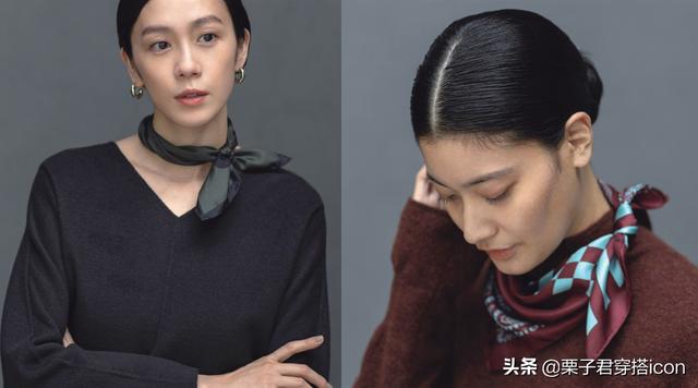 一看就会的超简单丝巾时髦搭配，用一条“丝巾”就可以搭出时髦优雅