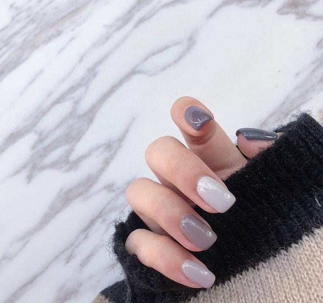 好看的显白的纯色美甲推荐，好看又显白系列美甲