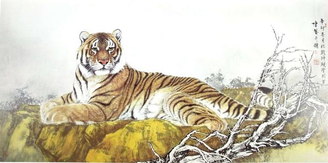 画虎怎么画才好，老虎画法-陈家明画虎