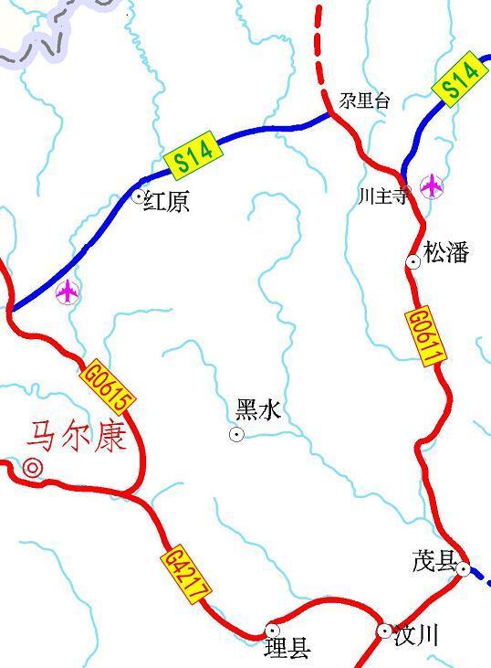 四川高速公路规划图，川藏高速最新规划图