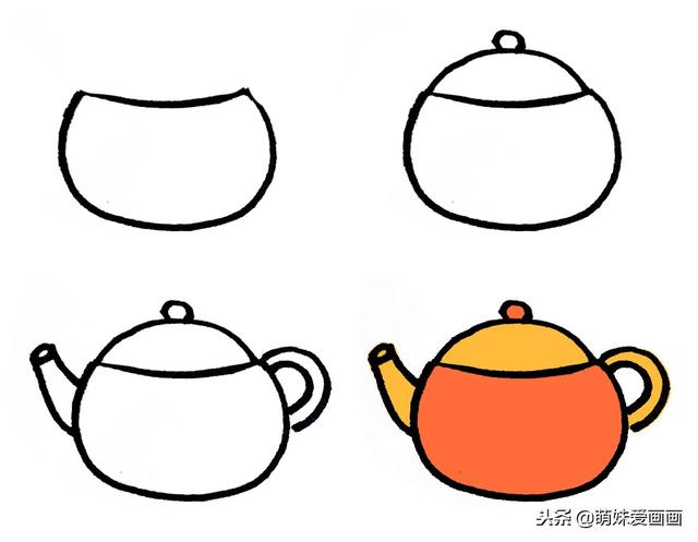 儿童简笔画餐具怎么画，几笔画出厨具简笔画全集