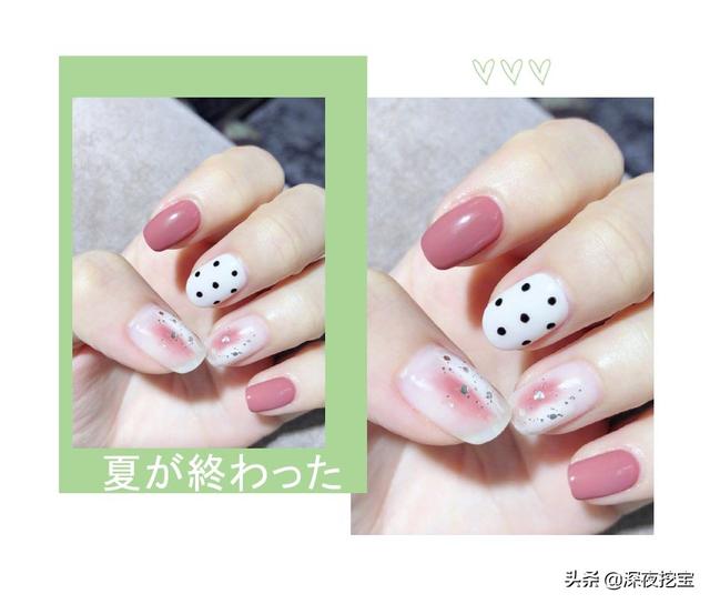 超级显白的基础款美甲，显白显嫩的美甲来一波儿~