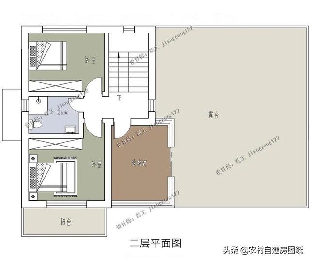 现代风二层小别墅新款农村，5款二层农村别墅