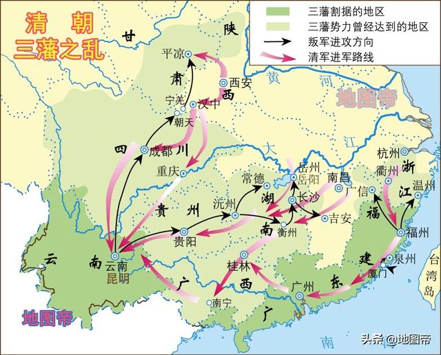 吴三桂怎么叛乱的，吴三桂发动三藩之乱时