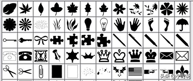 自定义图案ps，3000款PS自定义形状免费大放送