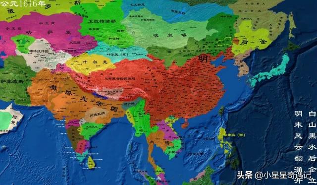 明朝版图全图超清版大图，全方位展示明朝疆土变化地图