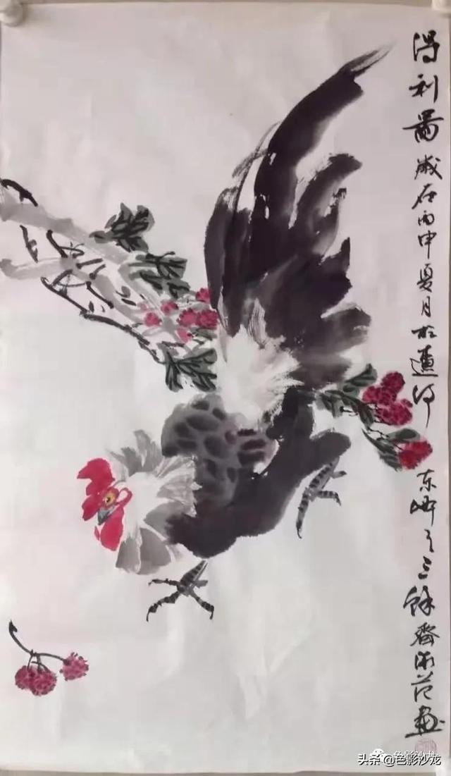 国画三只公鸡寓意，原来国画鸡竟有这么好的吉祥寓意