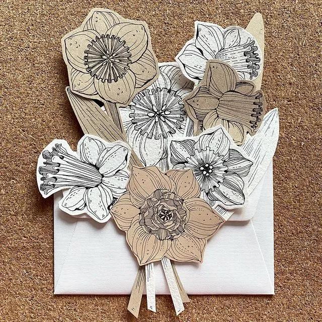 妙笔生花水墨画教程，教科书级别的植物线描