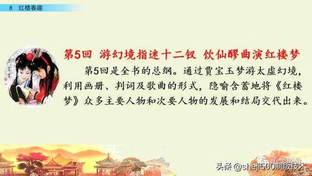 五年级下册8红楼春趣预习笔记，部编版五年级下册第8课红楼春趣图文讲解