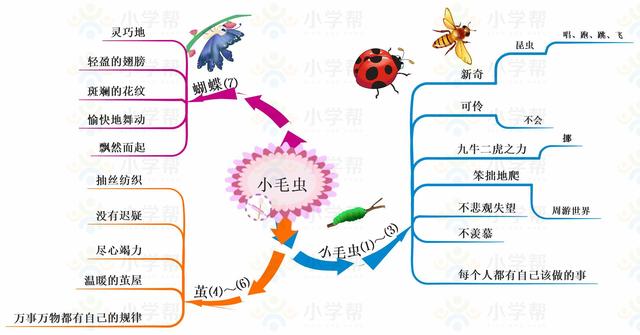 小学二年级思维导图，人教版小学二年级语文思维导图（二年级数学人教版上册期末复习单元知识汇总思维导图）