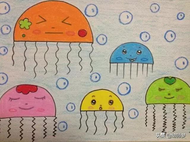 1一3岁宝宝学画画,大一班的小朋友学画画