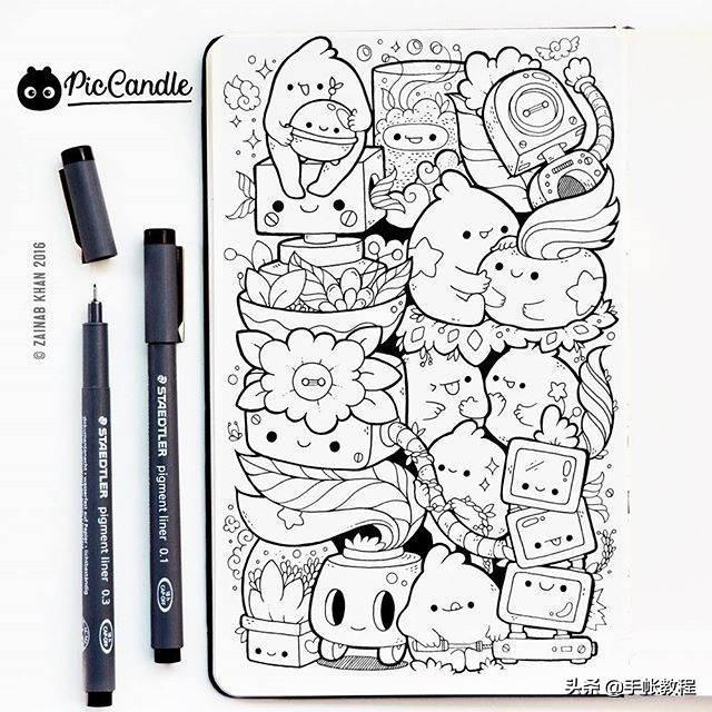 可爱的小精灵画法简笔画，一组超可爱小精灵简笔画