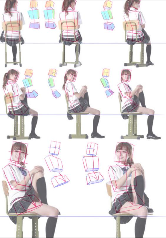 人物绘画构图基本方法，单人、双人、多人的速写构图